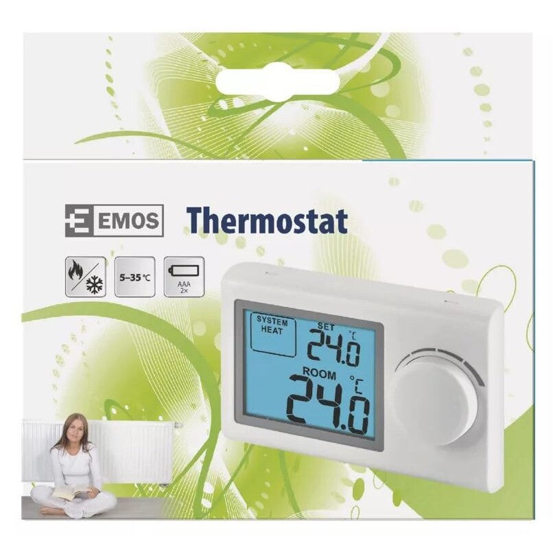 Pokojový termostat Emos P5604, drátový, manuální