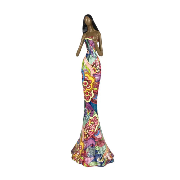 Levně Polyresinová dekorace žena 35cm