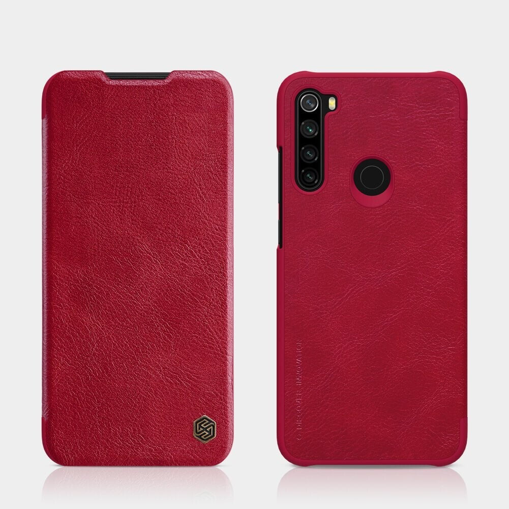 Pouzdro pro Xiaomi Redmi Note 8, kožený, červená