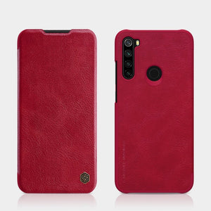 Pouzdro pro Xiaomi Redmi Note 8, kožený, červená