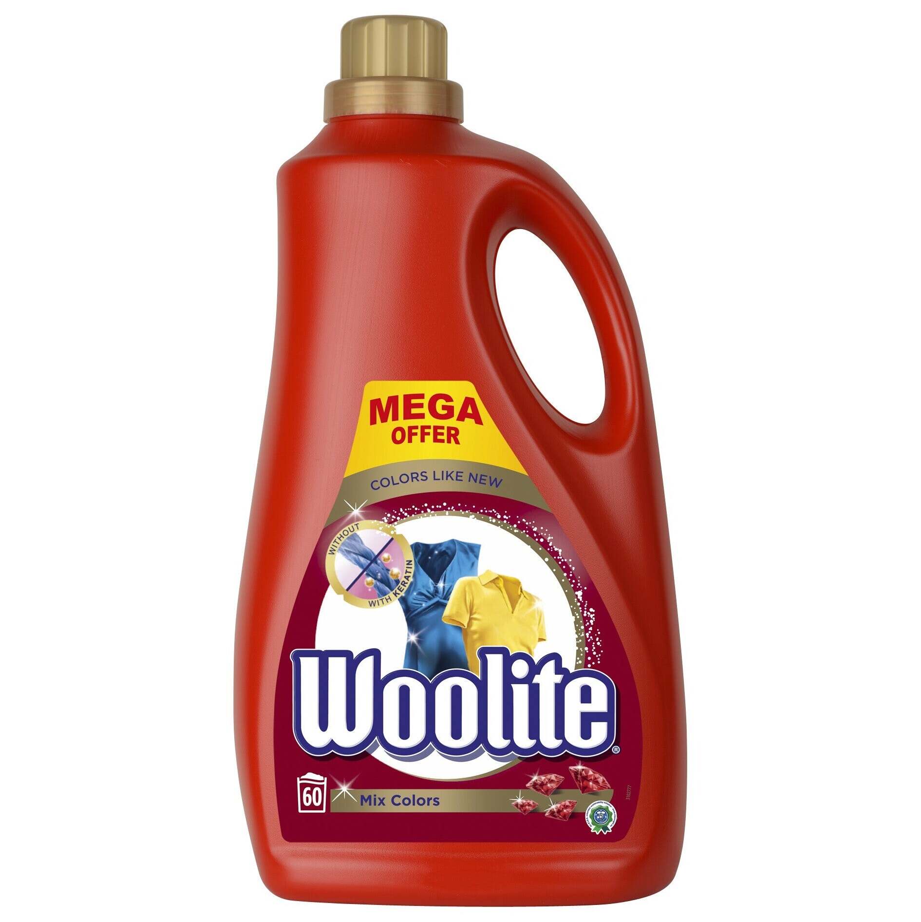 Prací gel Woolite WOLCOLOR60, color, 3,6l OKAY.cz