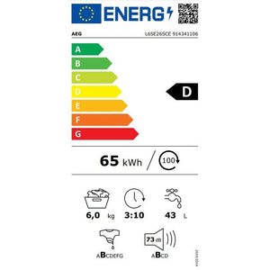 Pračka s předním plněním AEG L6SE26SCE, 6kg