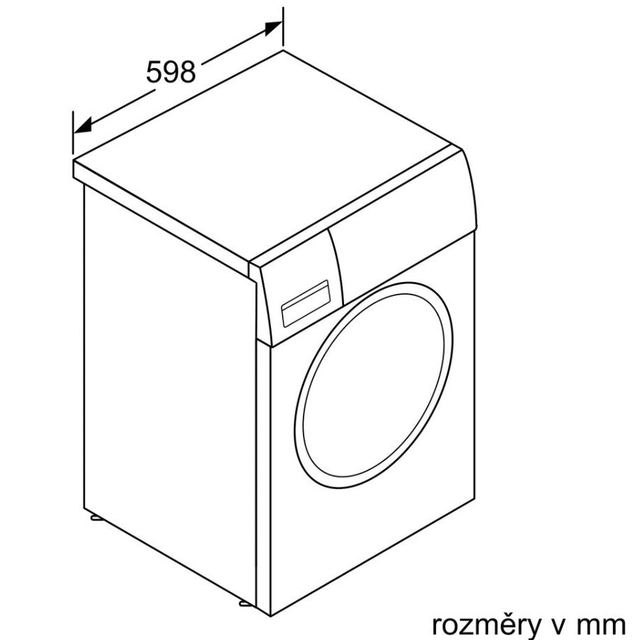 Pračka s předním plněním Bosch WAX32KH1BY, 10kg