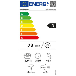 Pračka s předním plněním Whirlpool FFD 8638 BV EE, 8kg
