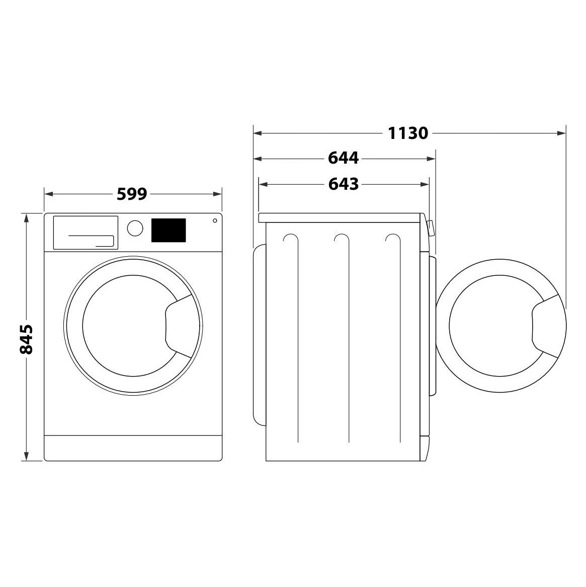 Pračka s předním plněním Whirlpool W6 W945SB EE, 9 kg