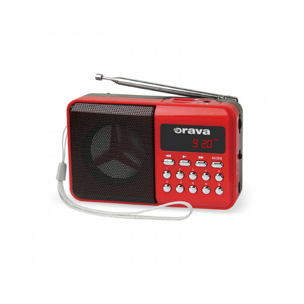 Levně Přenosný radiopřijímač Orava RP-141 R, červený