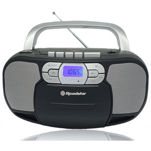 Přenosný stereo radiomagnetofon Roadstar RCR-4635UMPBK ROZBALENO