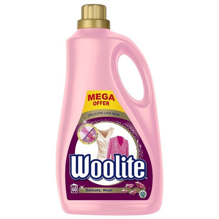 Prací gel Woolite WOLDELICATE60, Delicate&Wool, 3,6l