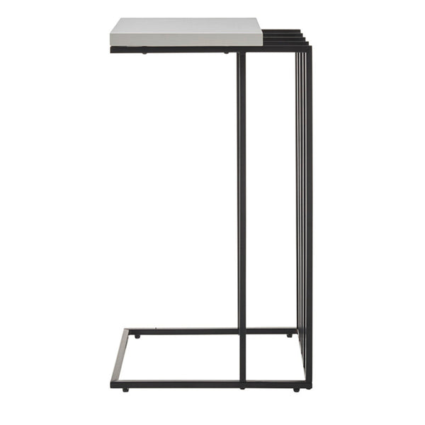 Levně Přístavný stolek Jimi (bílá, černá)