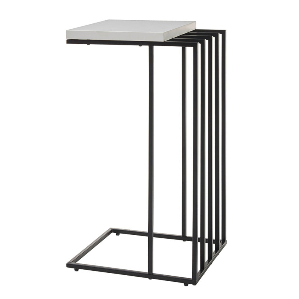 Přístavný stolek Jimi (bílá, černá)