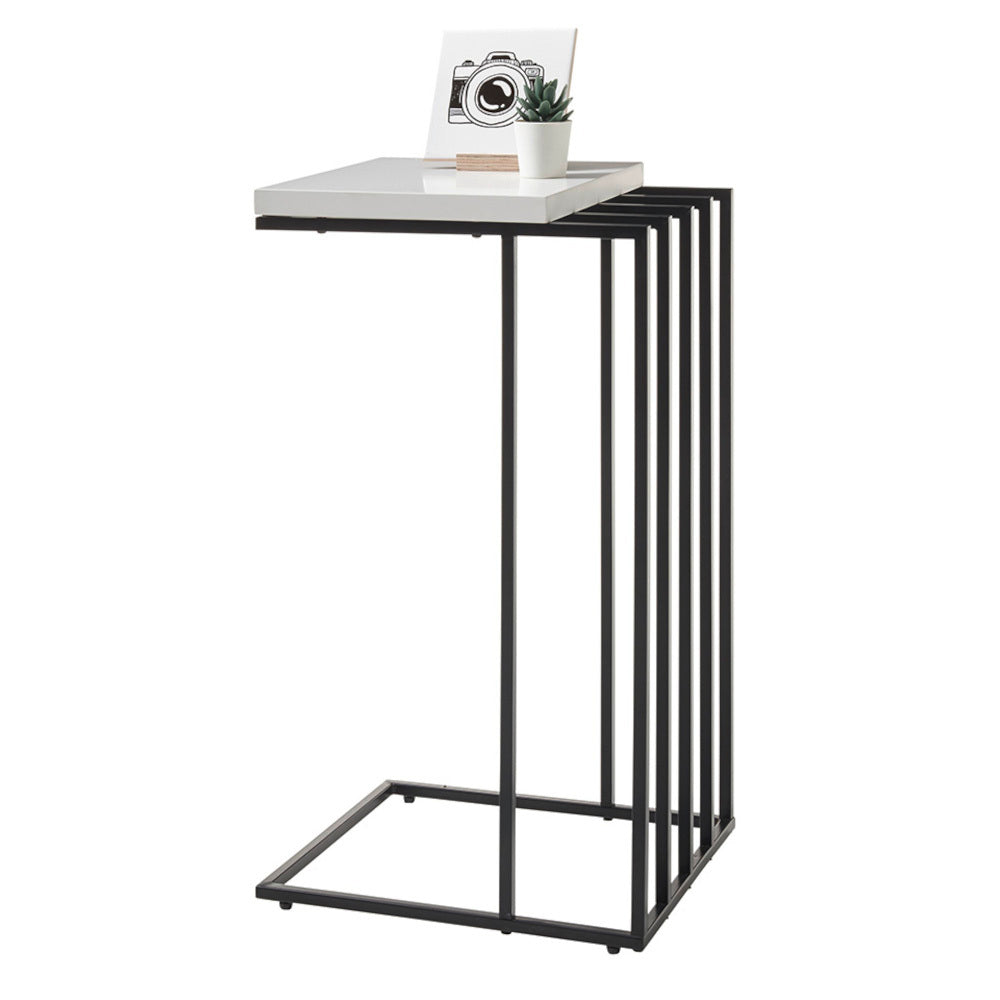 Přístavný stolek Jimi (bílá, černá)