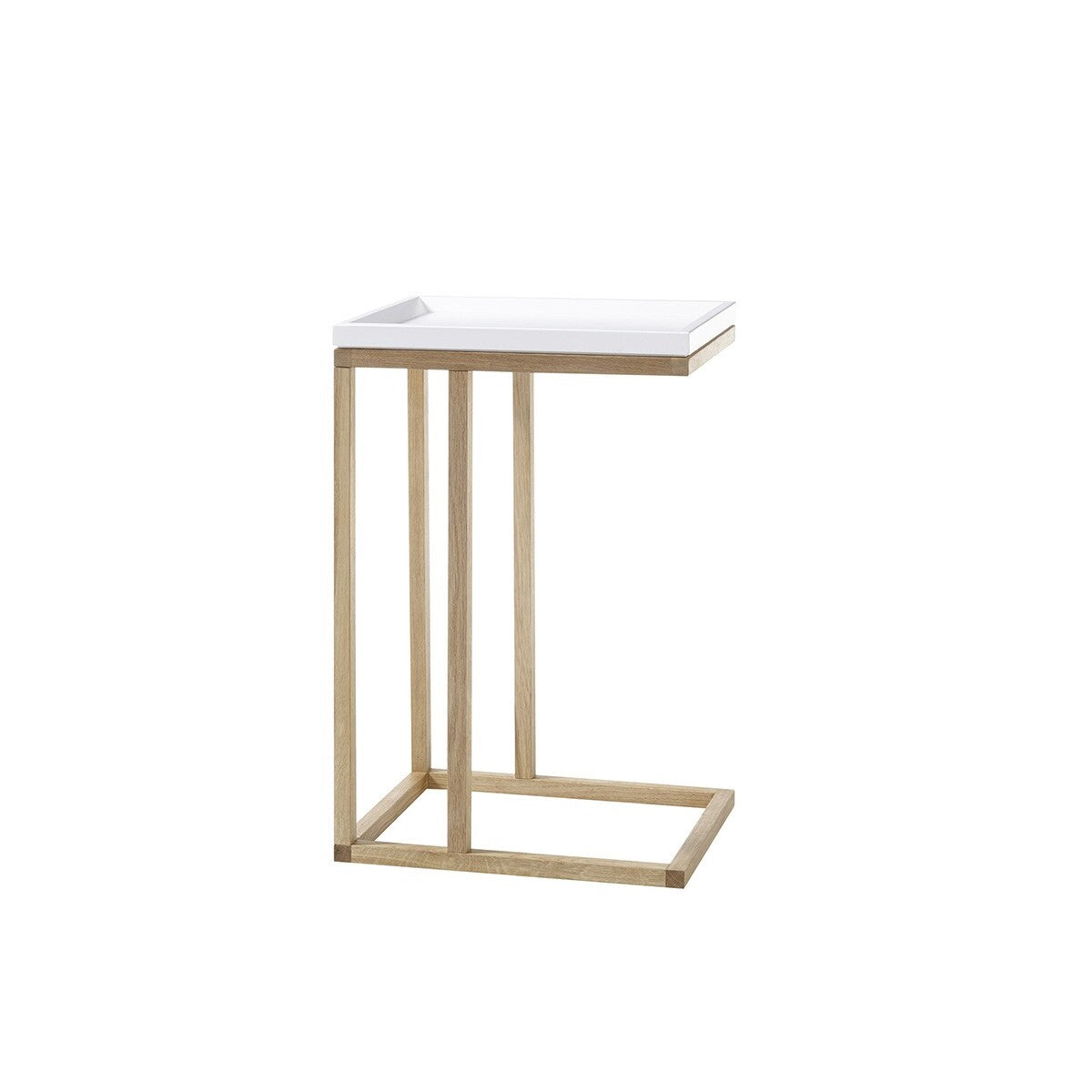 Přístavný stolek Juvena (bílá)