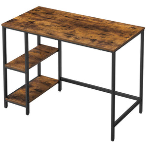 Psací stůl Pansy (hnědá, černá, 100x75x50 cm)