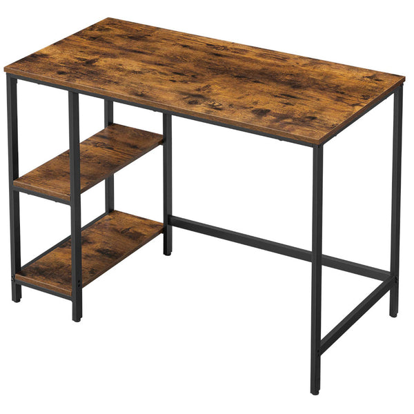 Levně Psací stůl Pansy (hnědá, černá, 100x75x50 cm)