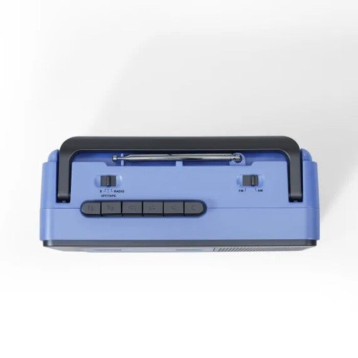 Rádio Crosley Cassette Player, modro šedý