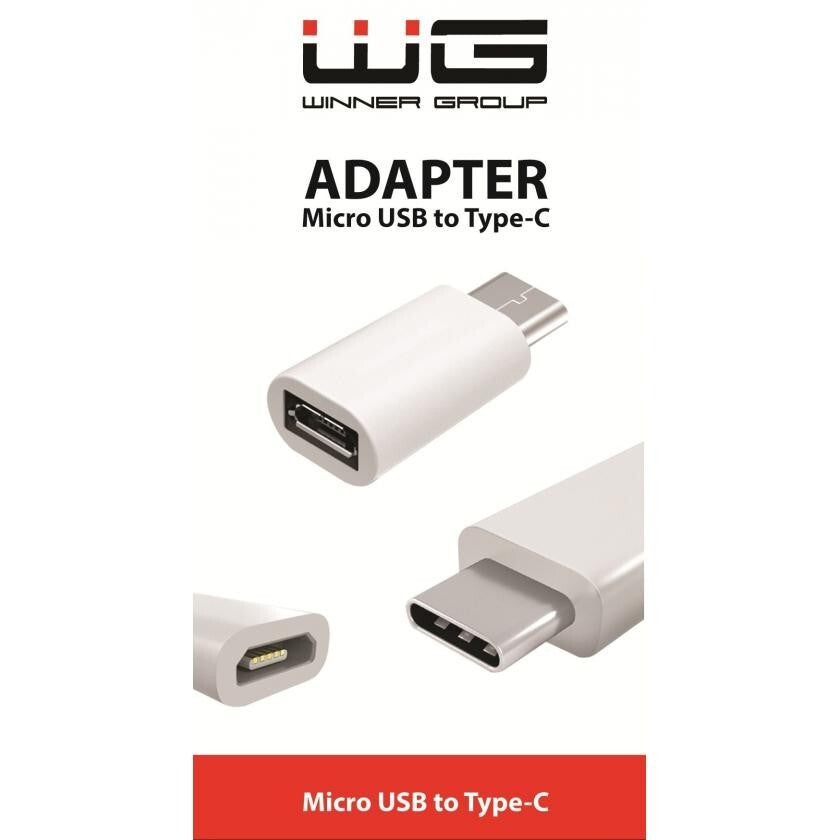 Adaptér WG Micro USB na USB Typ C, bílá