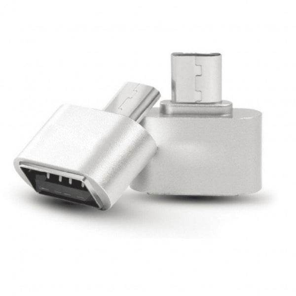 Levně Redukce WG Micro USB na USB s OTG, stříbrná