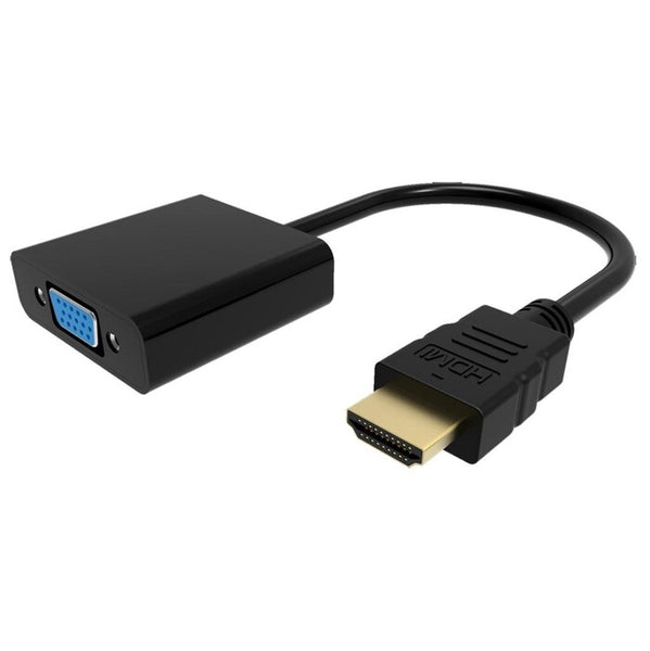 Levně Adaptér HDMI (male) na VGA (female, D-Sub DE-15), černá