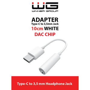 Redukce WG USB-C na 3,5mm Jack, DAC, bílá