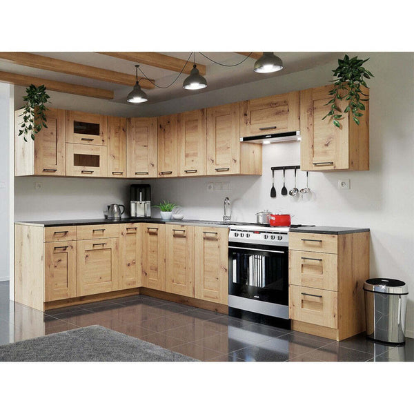 Rohová kuchyně Jorica levý roh 270x190 cm (dub artisan)