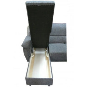 Rohová sedačka rozkládací Duo Panama levý roh hnědá - afryka 723