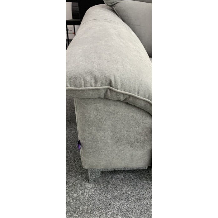 Rohová sedačka rozkládací Teresa pravý roh šedá - II. jakost