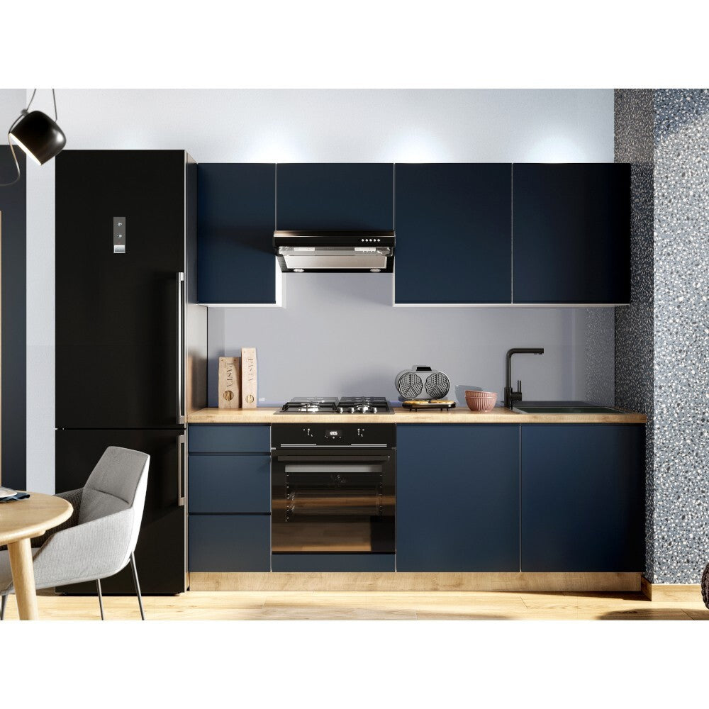 Kuchyně Minea 220 cm (modrá mat)