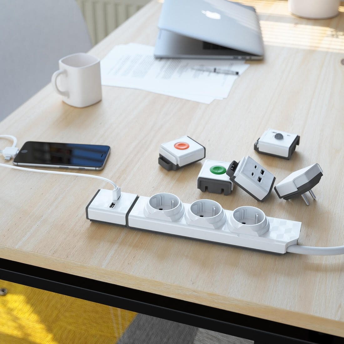 Rozdvojka PowerStrip Modular 3m cable