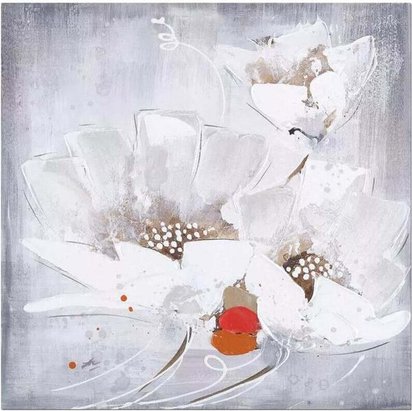 Levně Ručně malovany obraz Květy PB346ZI StarDeco, 60x60 cm