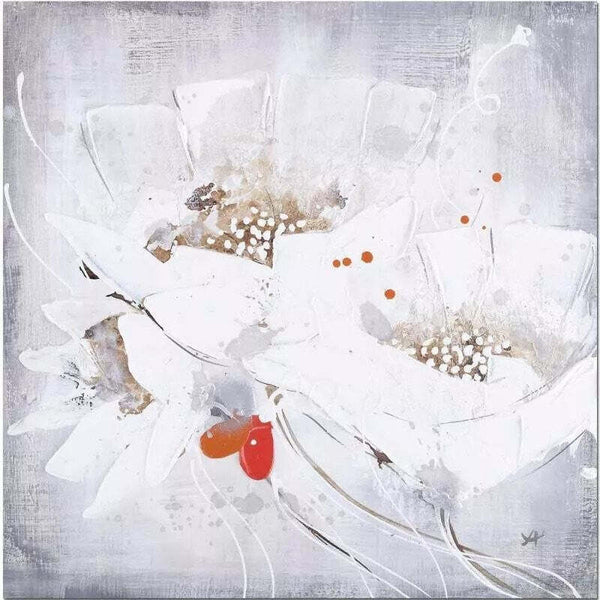 Levně Ručně malovaný obraz Tři Květiny PB344ZI StarDeco, 60x60 cm