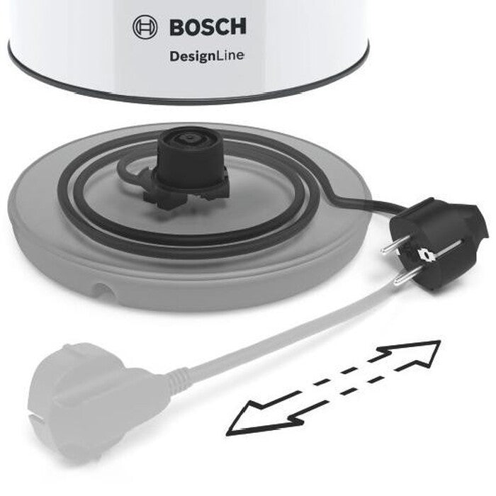 Rychlovarná konvice Bosch TWK3P421, bílá, 1,7l
