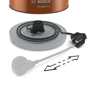 Rychlovarná konvice Bosch TWK4P439, bronzová, 1,7l