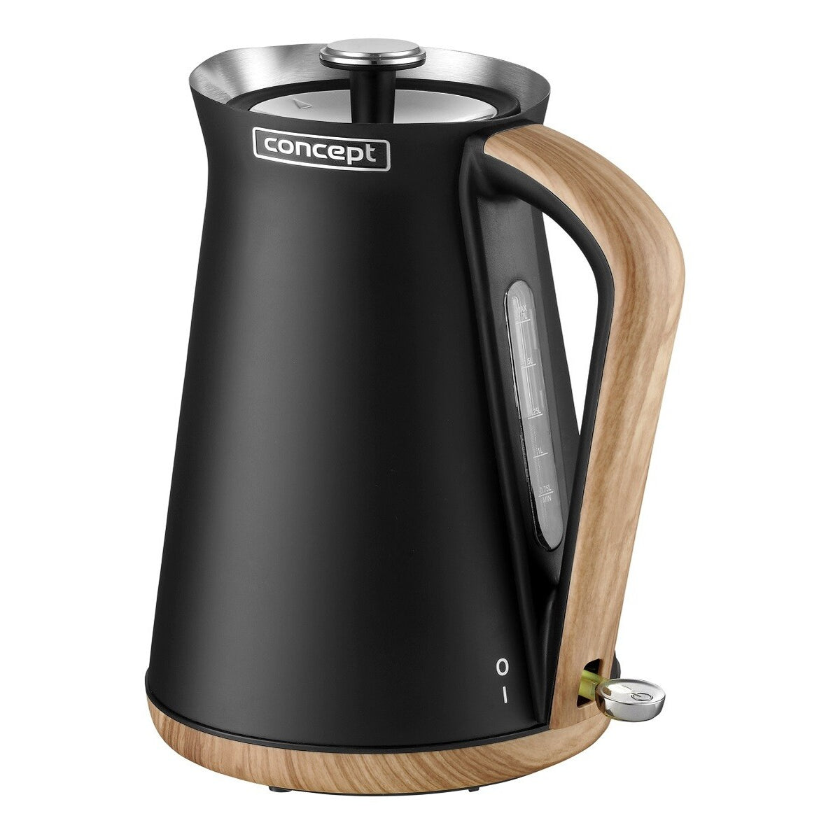 Rychlovarná konvice Concept RK3311, černá/nerez, 1,7l POUŽITÉ, NE