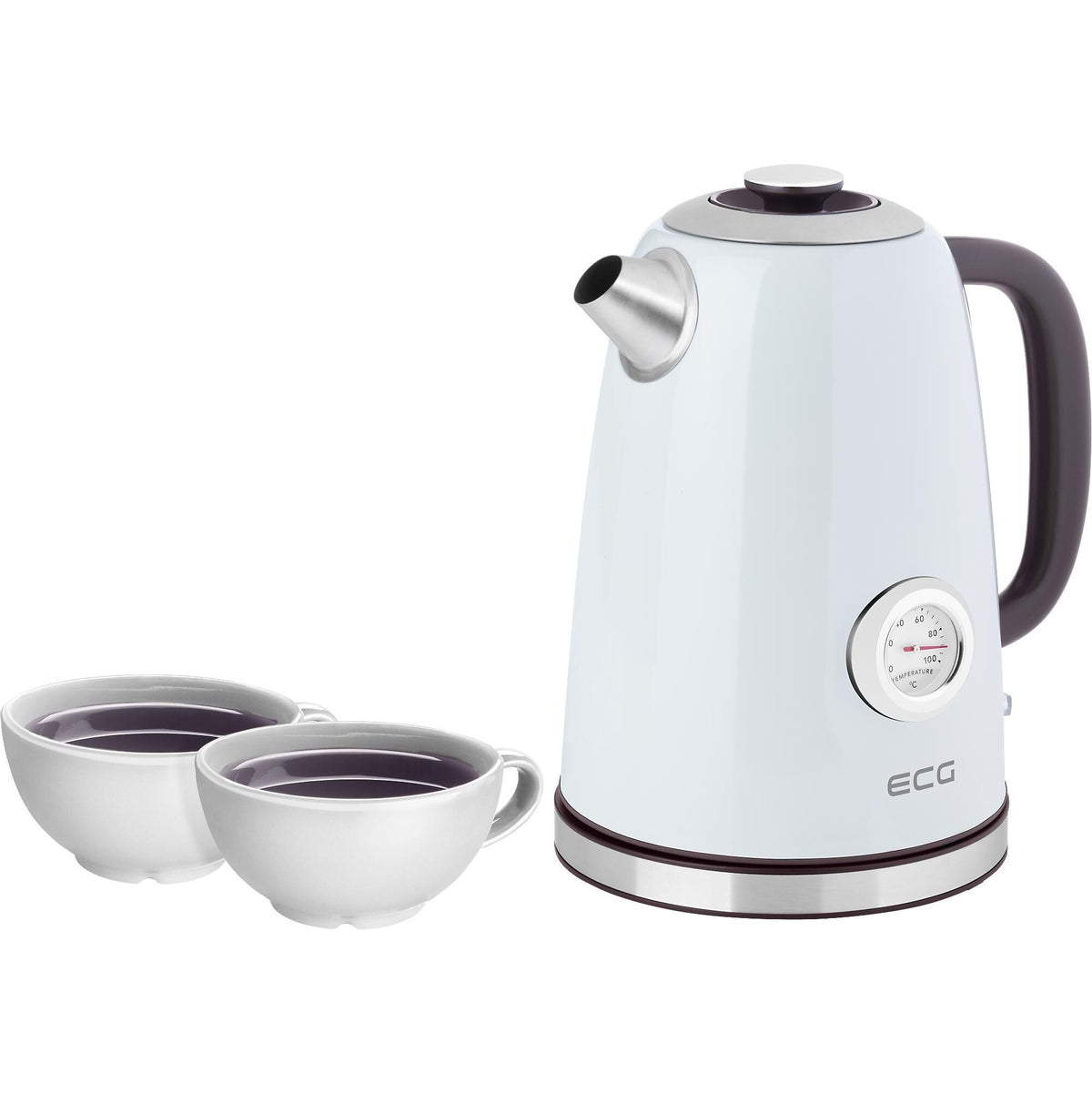 Rychlovarná konvice ECG RK 1700 Magnifica Intenso, bílá, 1,7l