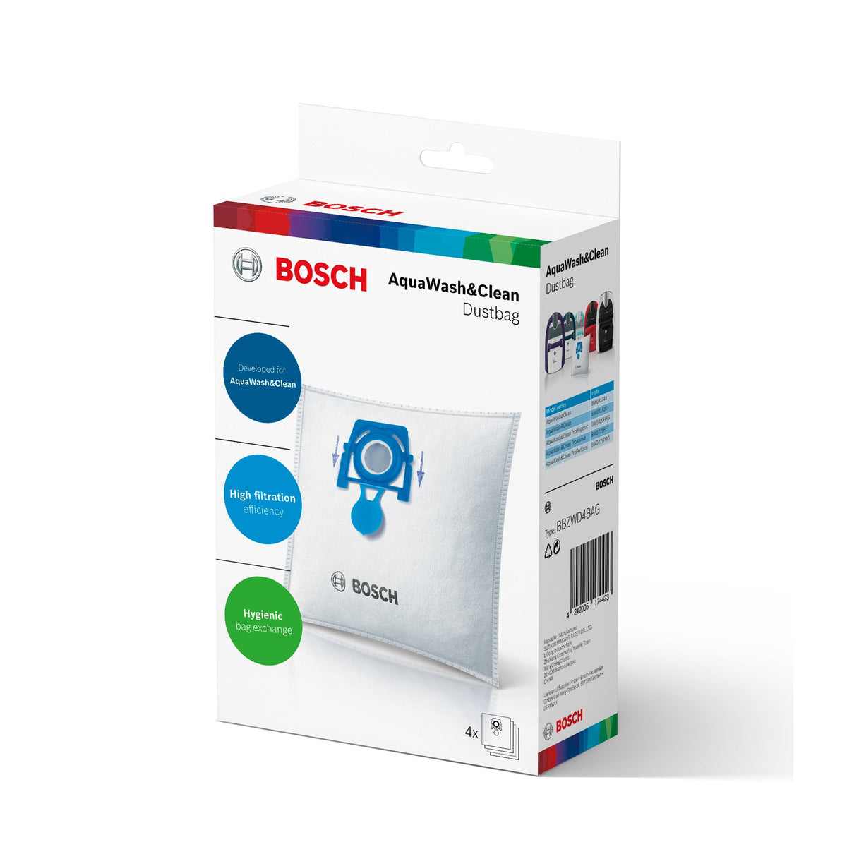 Sáčky do vysavače Bosch BBZWD4BAG, 4ks