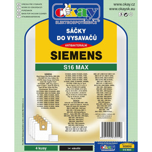 Sáčky do vysavače Siemens S16MAX, 4ks