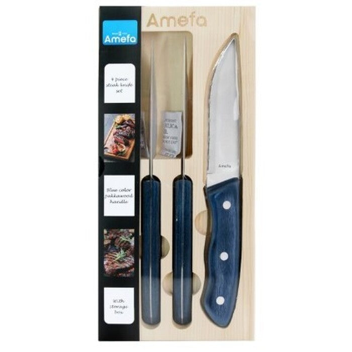 Sada steakových nožů Amefa 374917H4 HERCULE, 4ks, blok