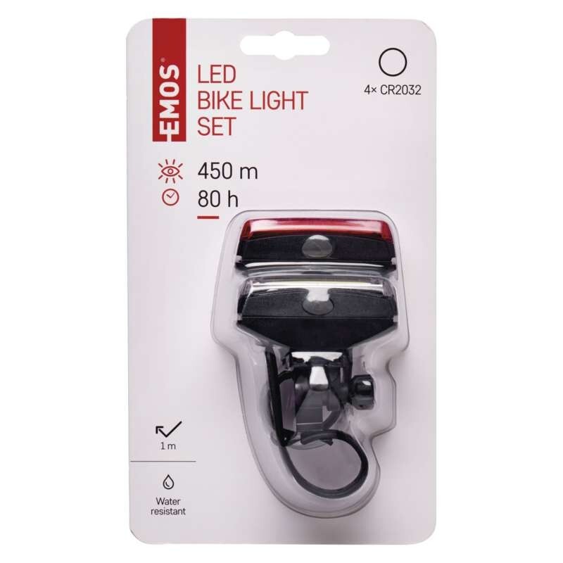 Sada svítilen na kolo Emos P3922,  přední a zadní LED