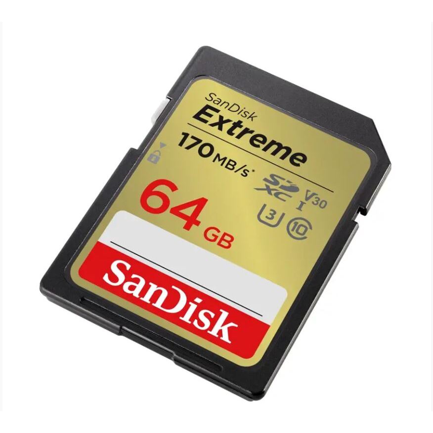 SanDisk Extreme 64GB SDXC Memory Card 170MB/s &amp; 80MB/s