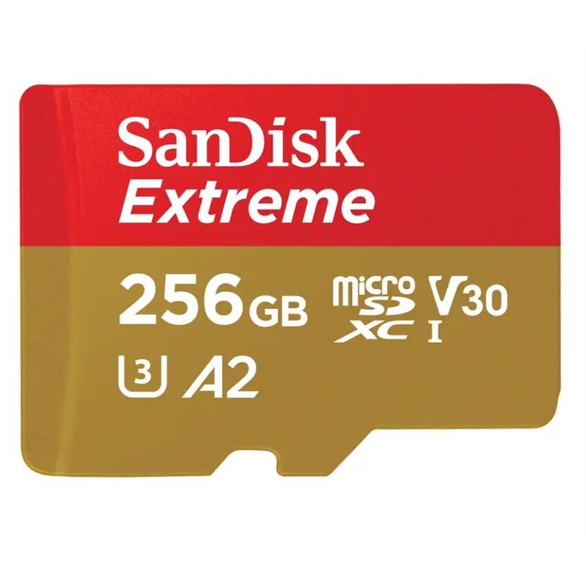 SanDisk Extreme microSDXC 256GB+SD Adapter 190MB/s & 130MB/s