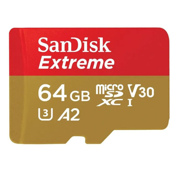 Levně Paměťová karta SanDisk Extreme MicroSDXC 64GB+SD Adapter 170MB/s & 80MB/s