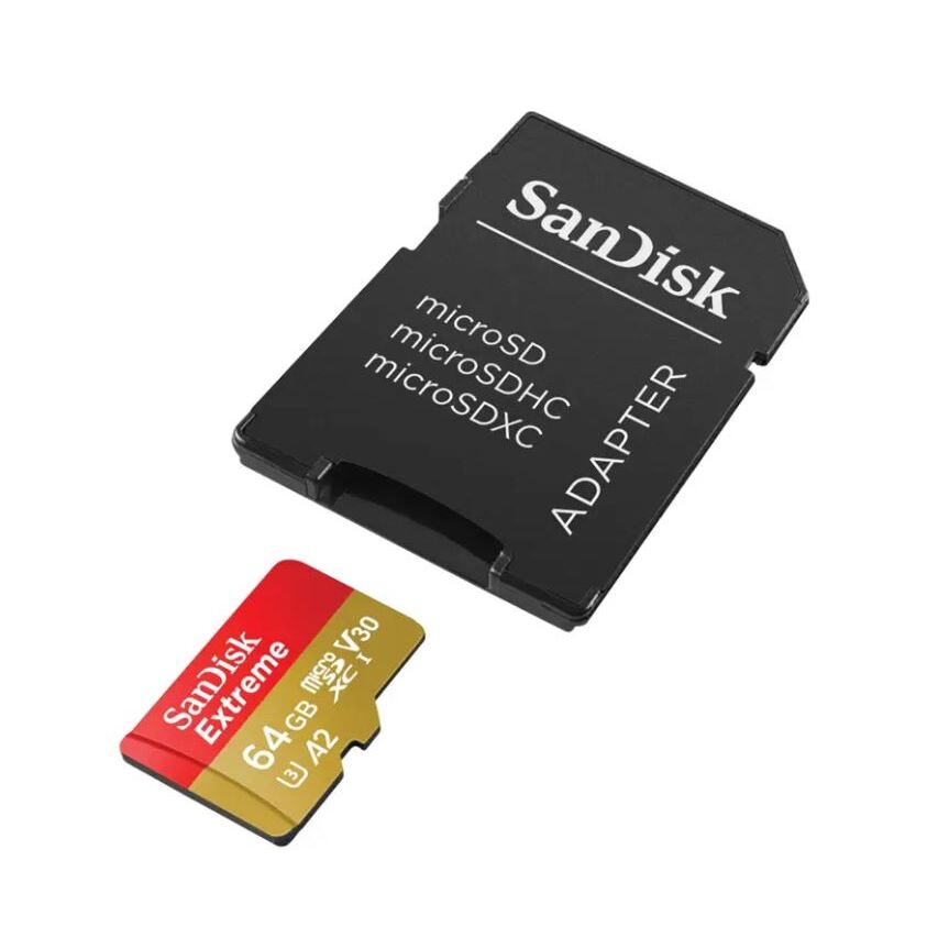 SanDisk Extreme microSDXC 64GB+SD Adapter 170MB/s &amp; 80MB/s