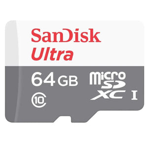 SanDisk Ultra microSDHC 64GB 100MB/s Class 10 UHS-I,s adaptérem