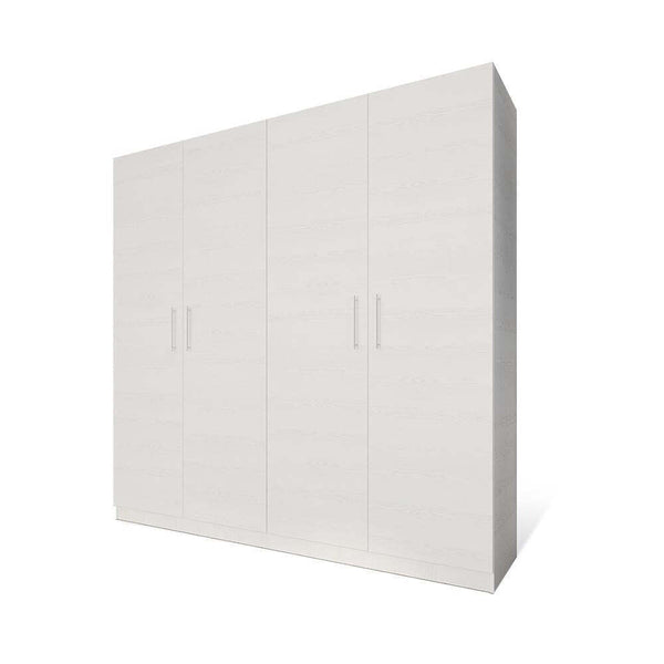 Levně Šatní skříň Paluda - 205x204x52 cm (bílá)