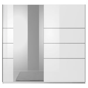 Šatní skříň Tabe - 180x210x61 cm (bílá)