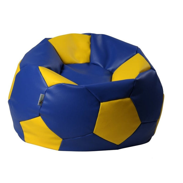 Levně Sedací pytel Antares Euroball, tvar fotbalového míče,modrá-žlutá
