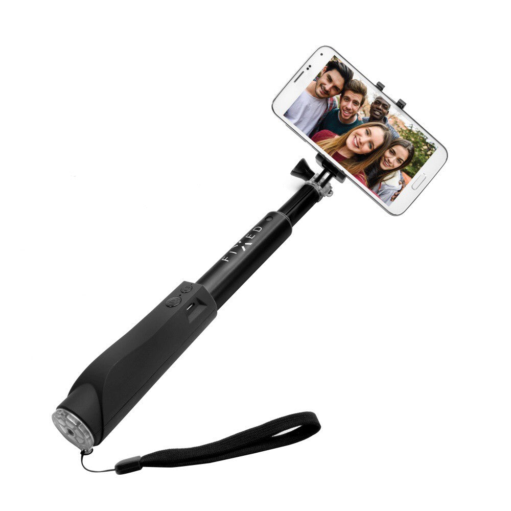 Selfie tyč Fixed se spouští, teleskopická, až 97cm, černá