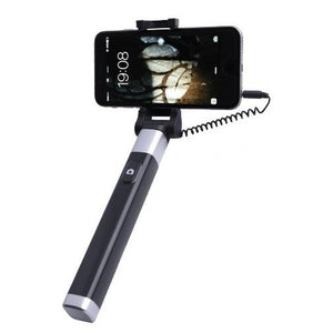 Selfie tyč WG 5 s 3,5 Jack konektorem a spouští, černá