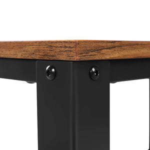 Servírovací stolek Harpin (hnědá, černá)