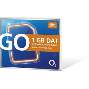 Předplacená karta O2 GO 1GB DAT